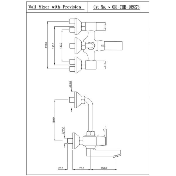 JAQUAR - ORIAN BATH MIXER